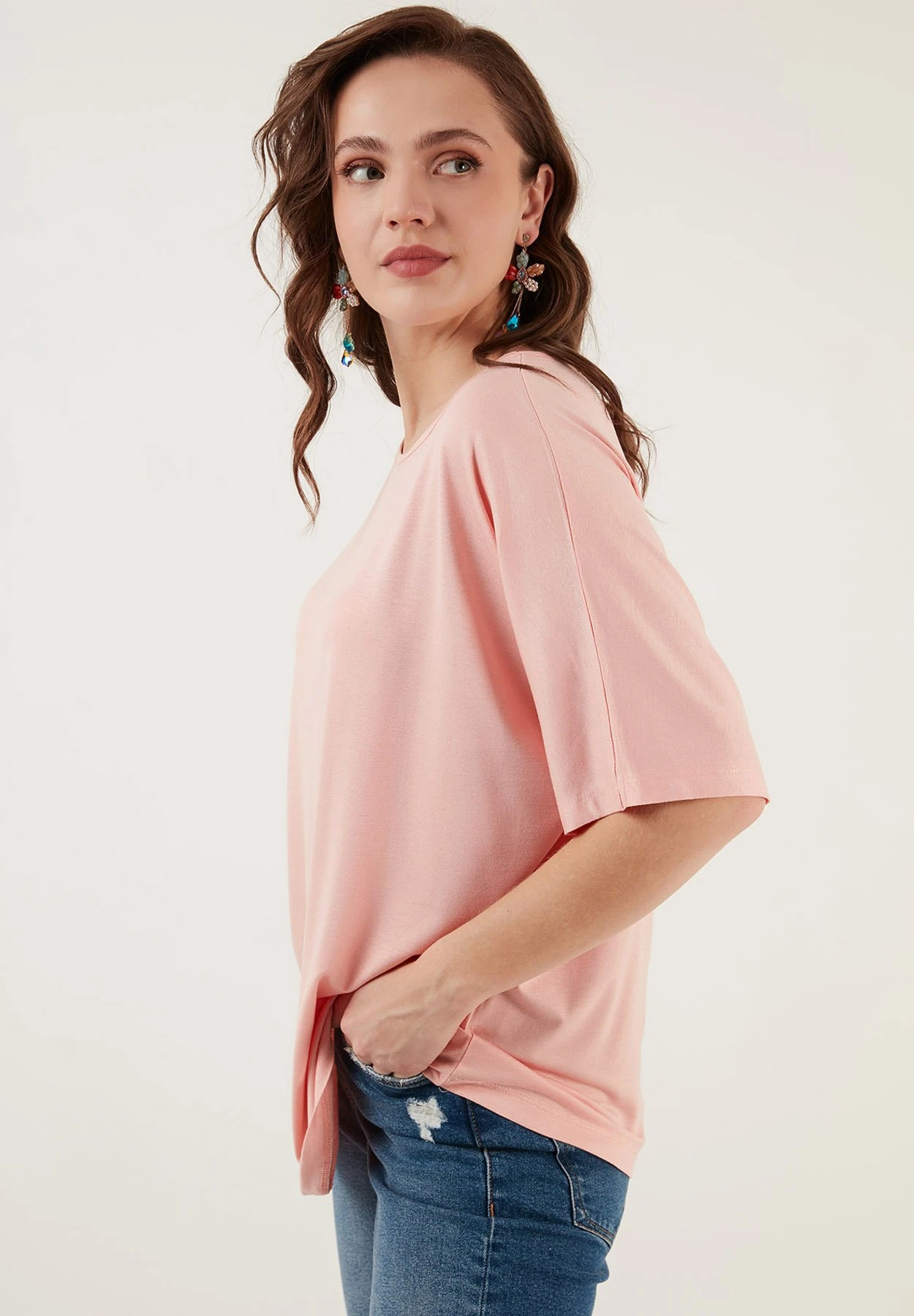LELA Loose Fit - Blusa - Powder Pink - Imagen 3