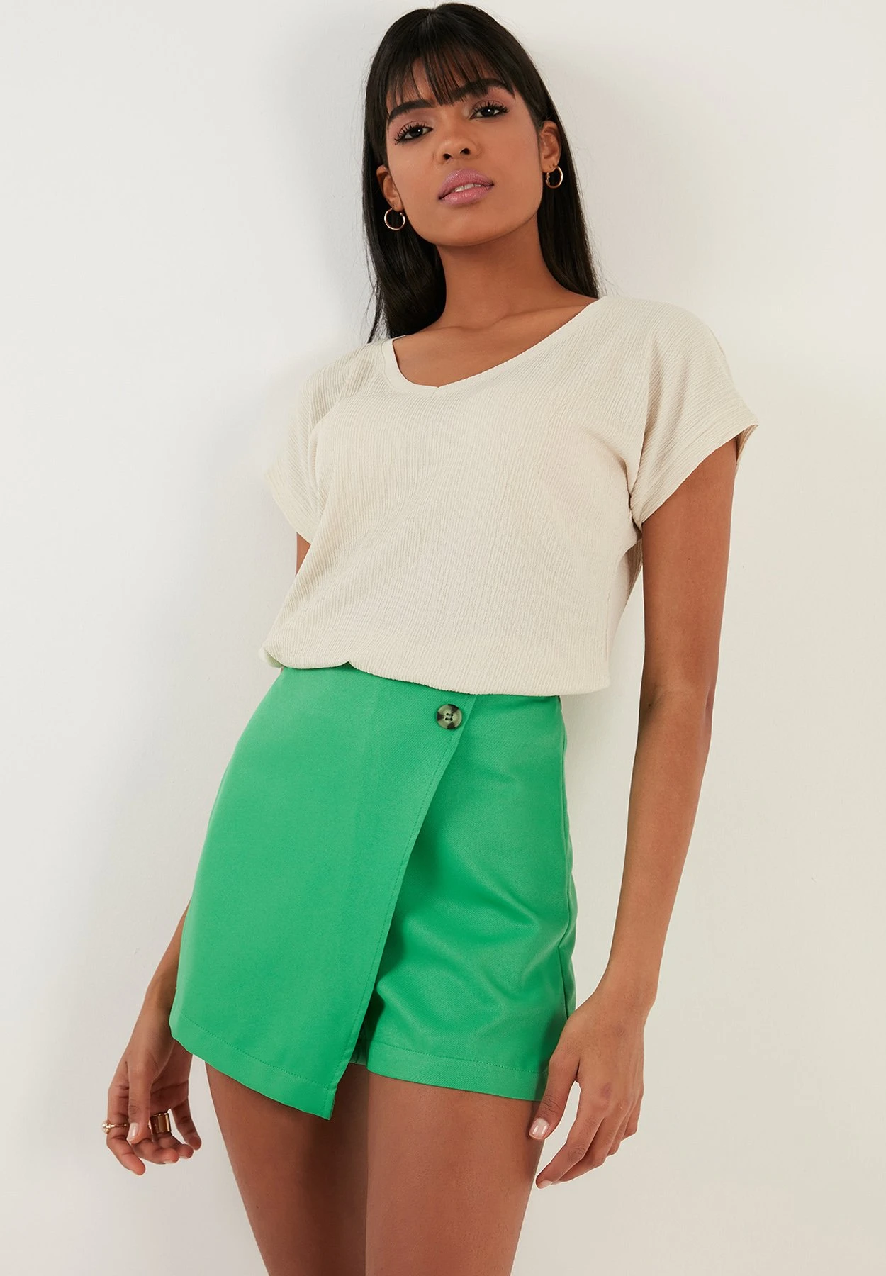 LELA Regular Fit - Blusa - Stone