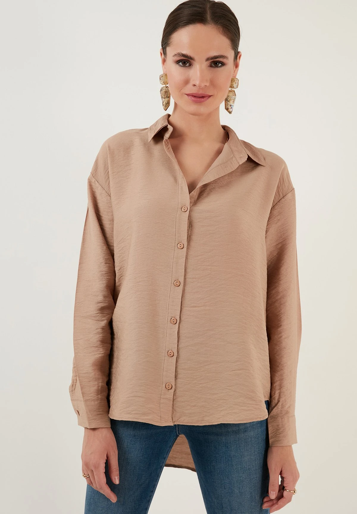 LELA Regular Fit - Camisa - Mink - Imagen 6