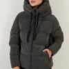 Lela Hooded Puffer Flame - Chaqueta De Invierno - Grey