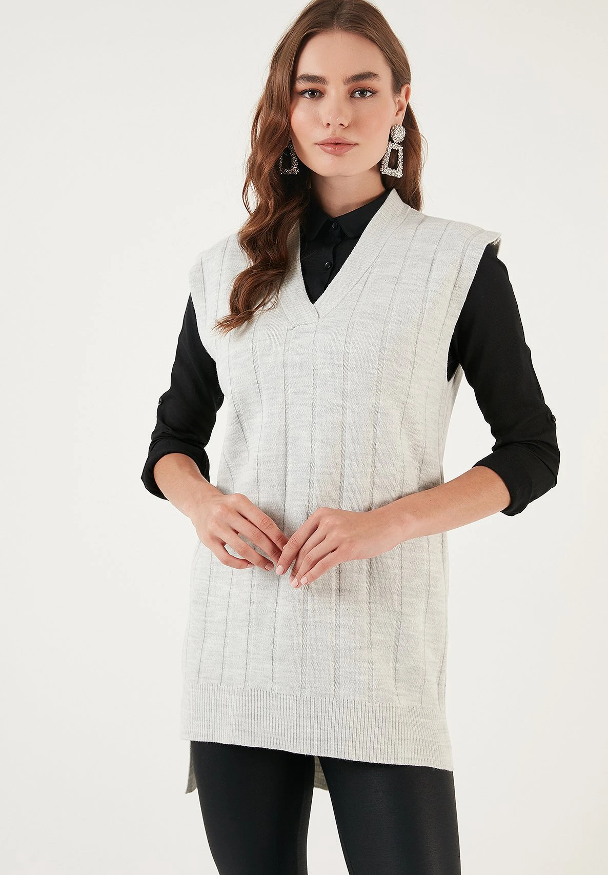 LELA Regular Fit - Camiseta Básica - Snow Grey - Imagen 5