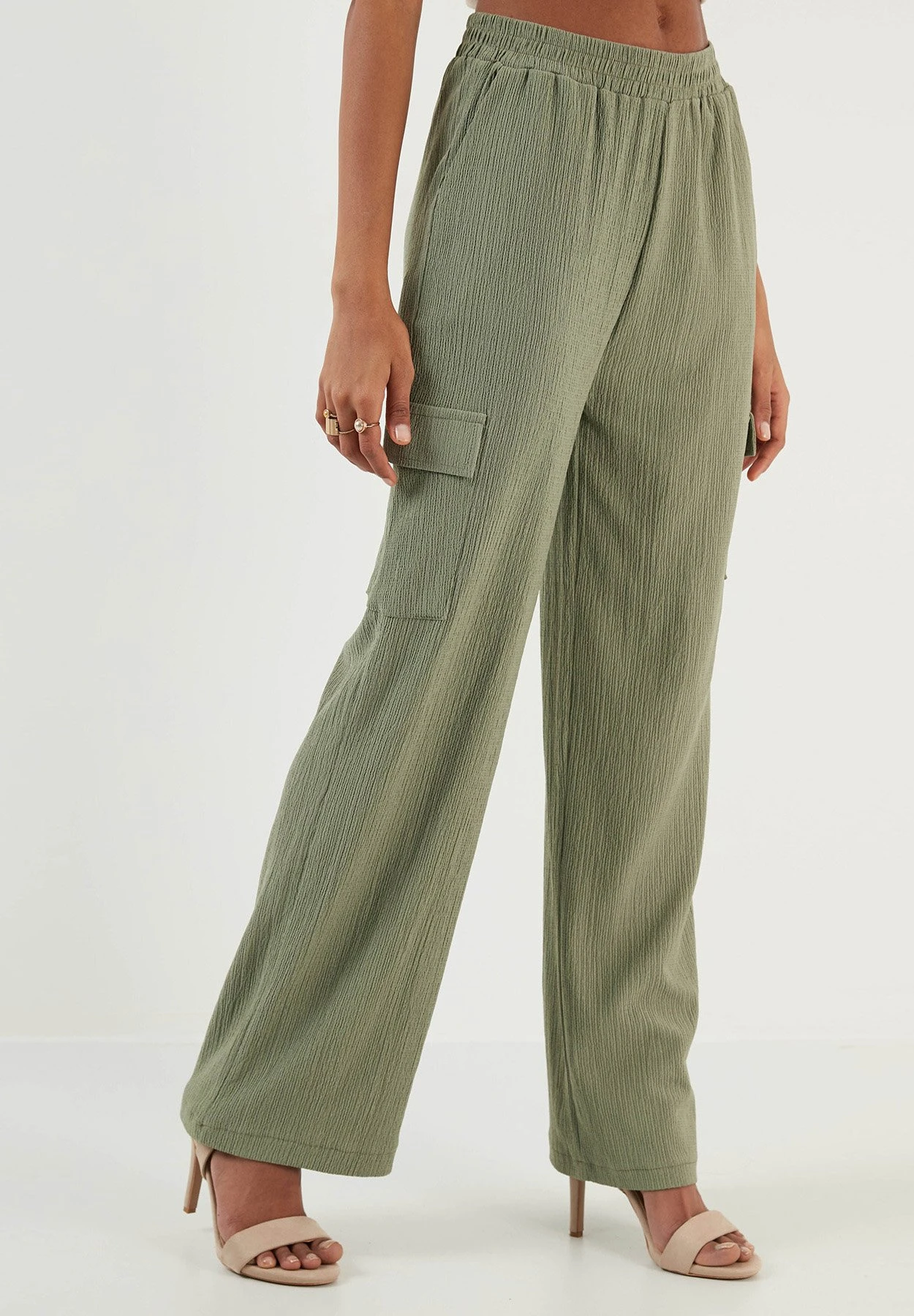 LELA Regular Fit - Pantalones Cargo - Khaki - Imagen 5