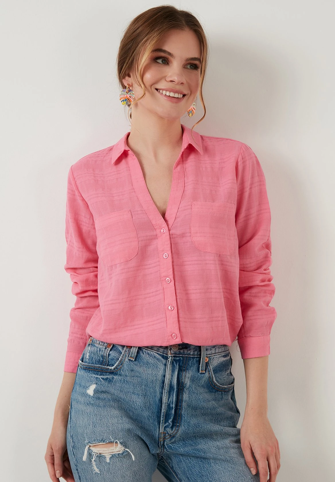 LELA Regular Fit - Camisa - Pink