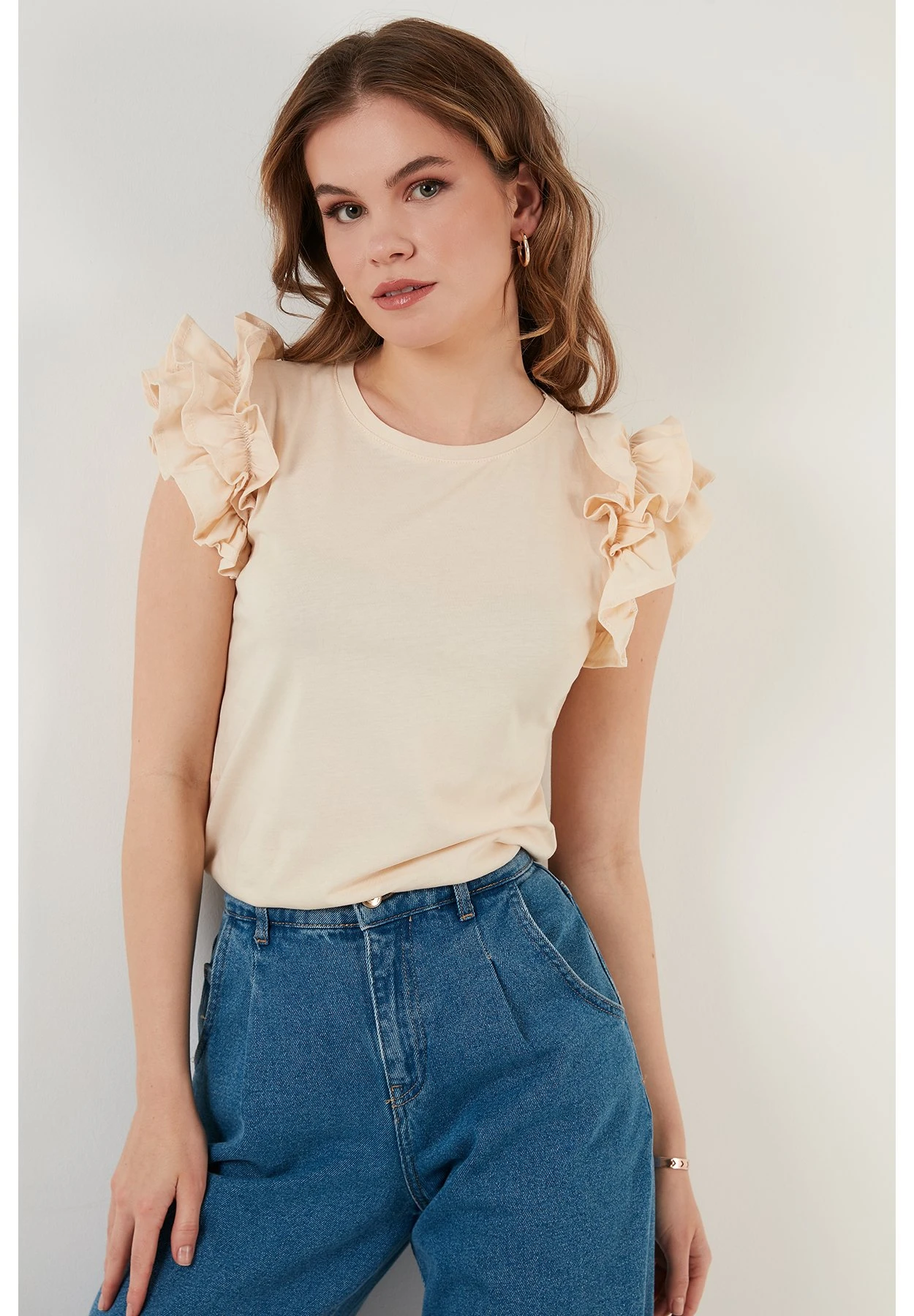 LELA Camiseta Estampada - Stone Colored