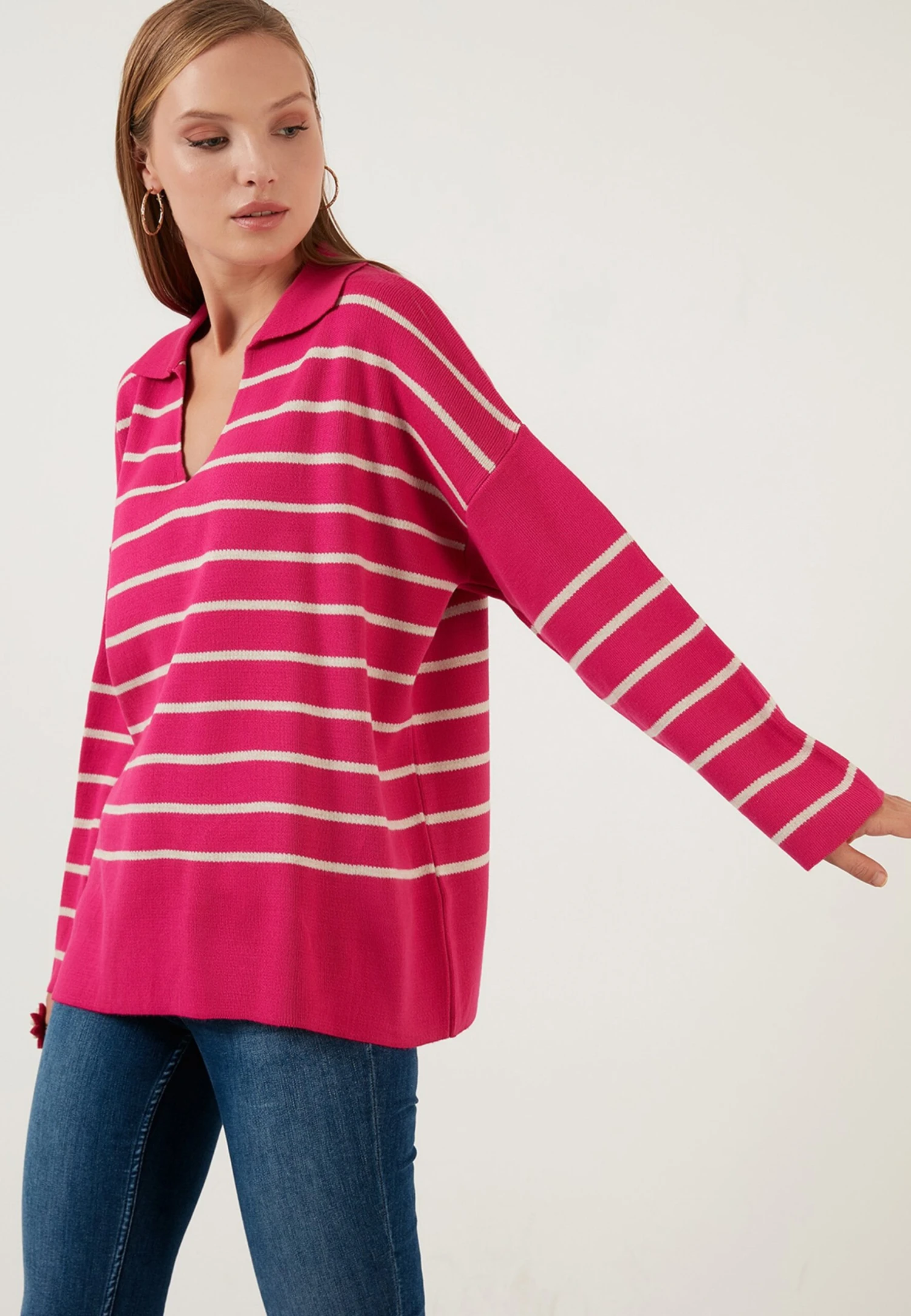 LELA Jersey De Punto - Fuchsia Beige - Imagen 4