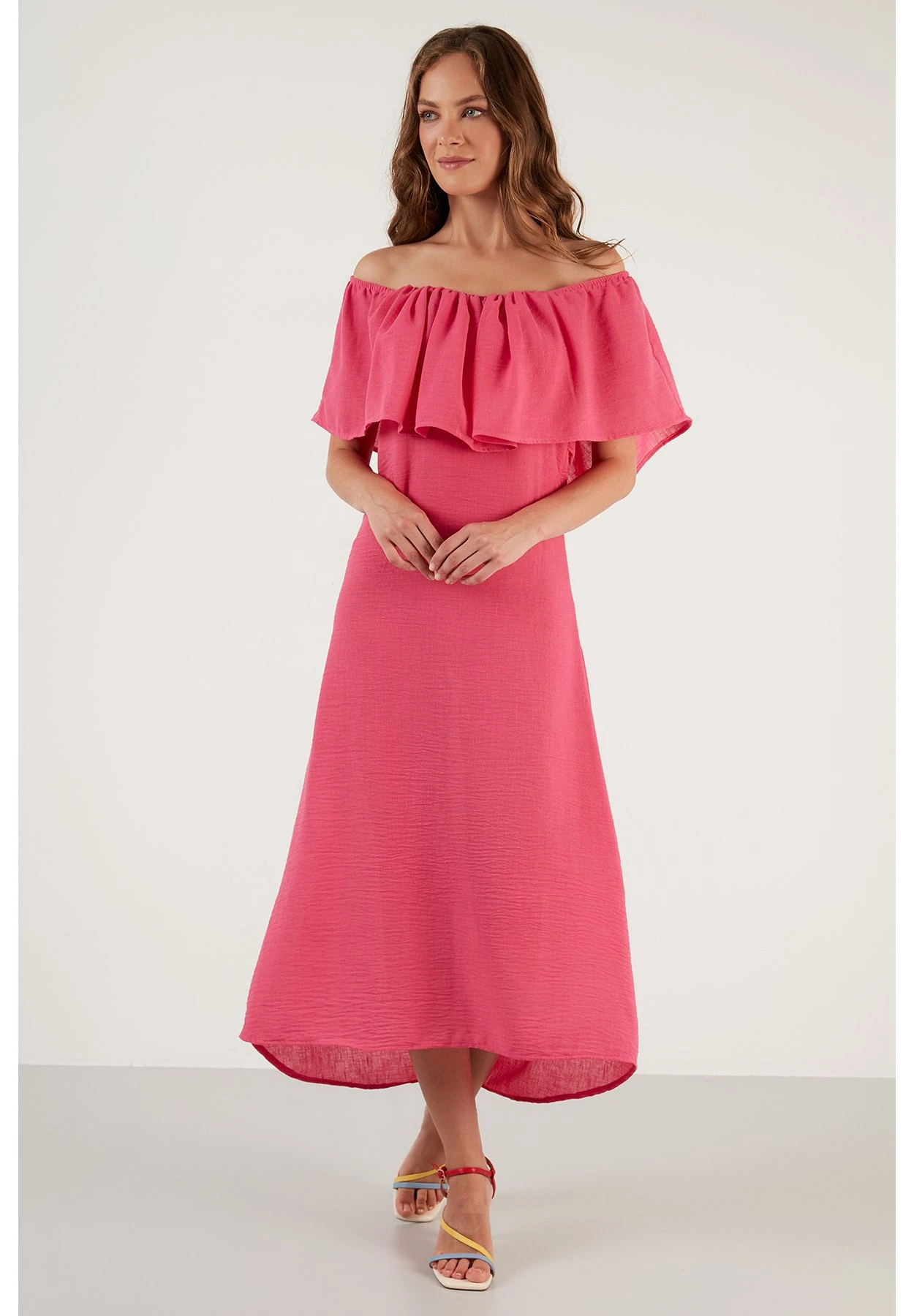 LELA Slim Fit - Vestido Ligero - Fuchsia