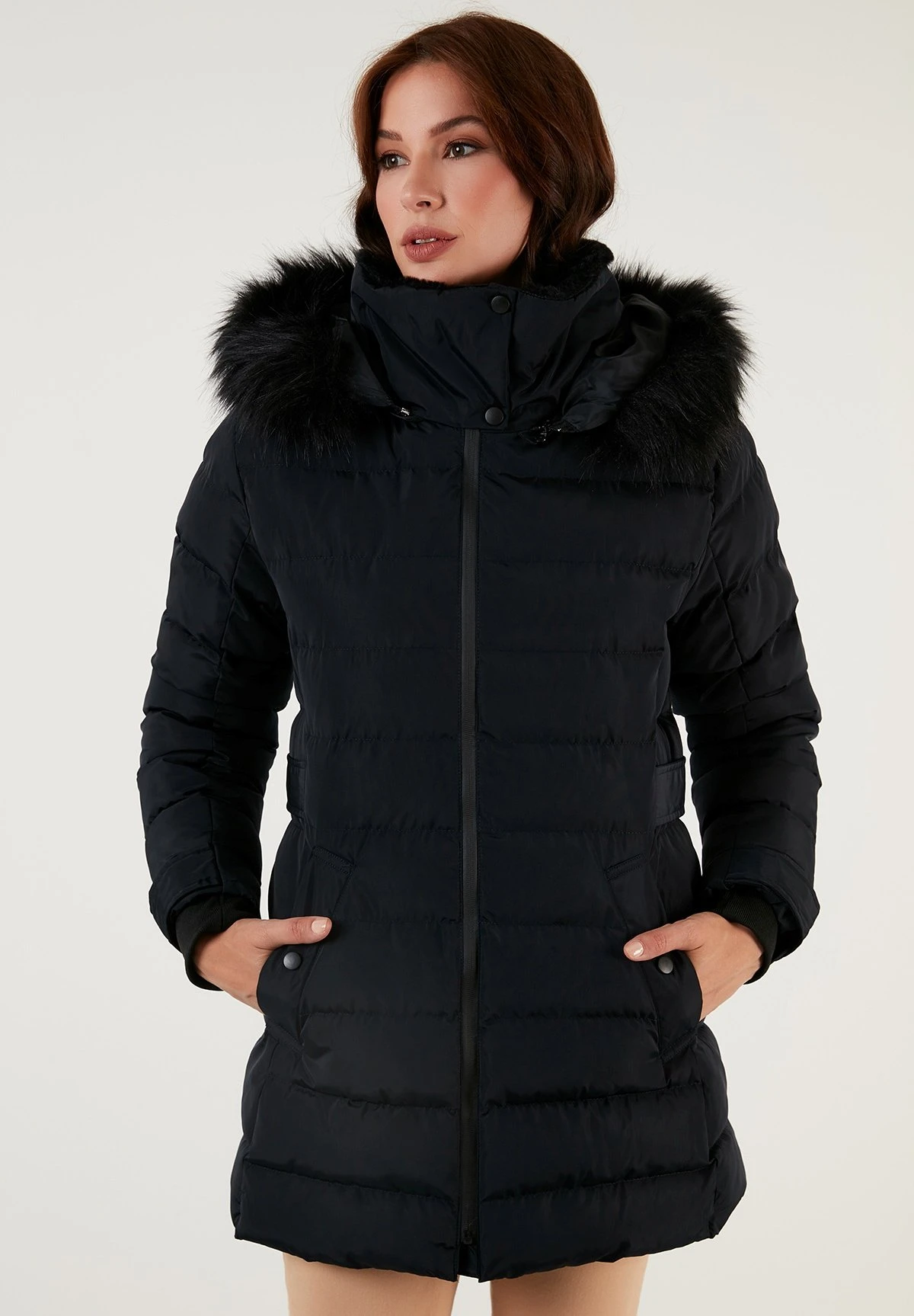 LELA Regular Fit - Abrigo De Invierno - Navy Blue