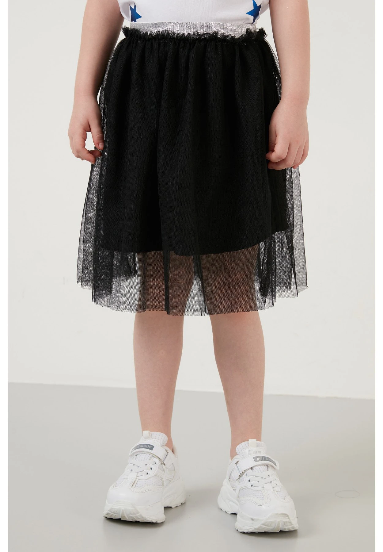 LELA Regular Fit - Falda Acampanada - White - Imagen 4