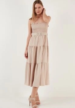 LELA Regular Fit - Vestido Informal - Stone