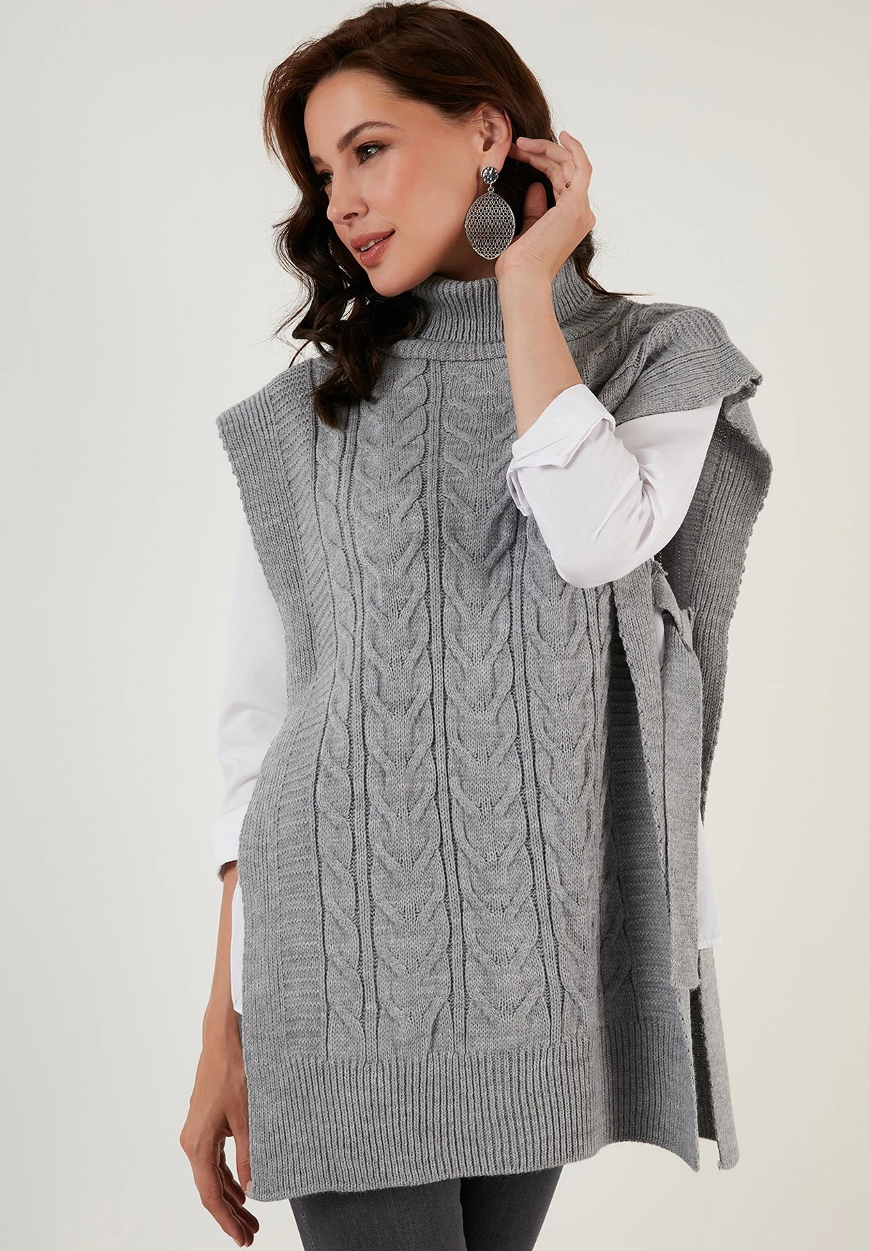 LELA Regular Fit - Jersey De Punto - Grey - Imagen 7