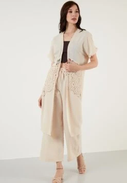 LELA Two Piece Set - Regular Fit - Chaqueta De Punto - Beige