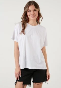 LELA Crew Neck- Camiseta Básica - White