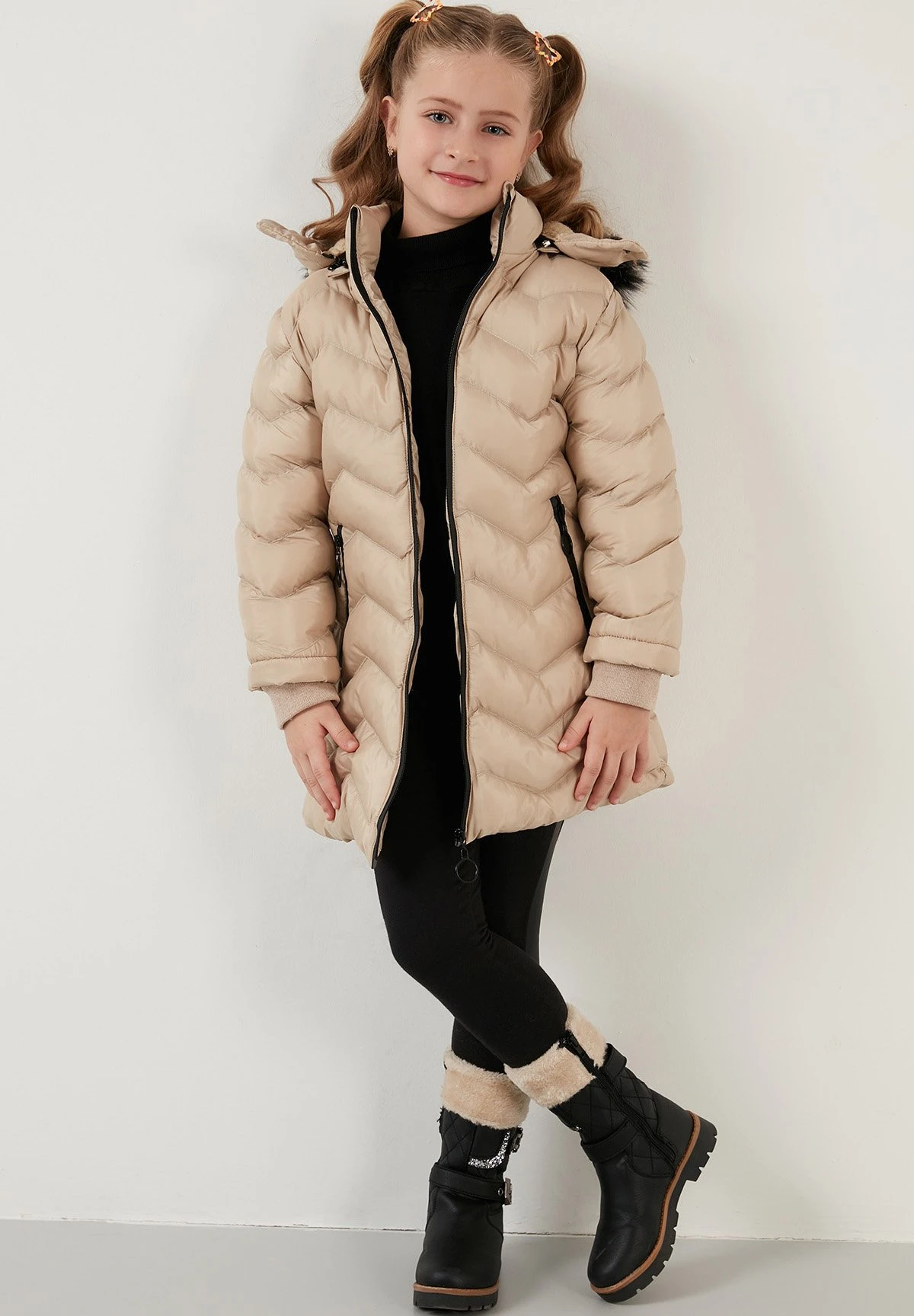LELA Regular Fit - Abrigo De Invierno - Stone Colored