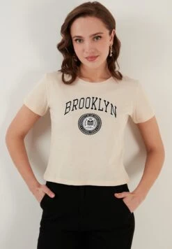 LELA Camiseta Estampada - Stone