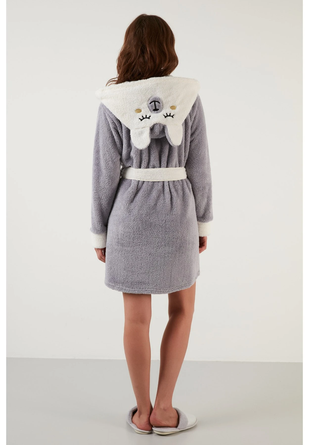 LELA Regular Fit - Albornoz - Grey - Imagen 3