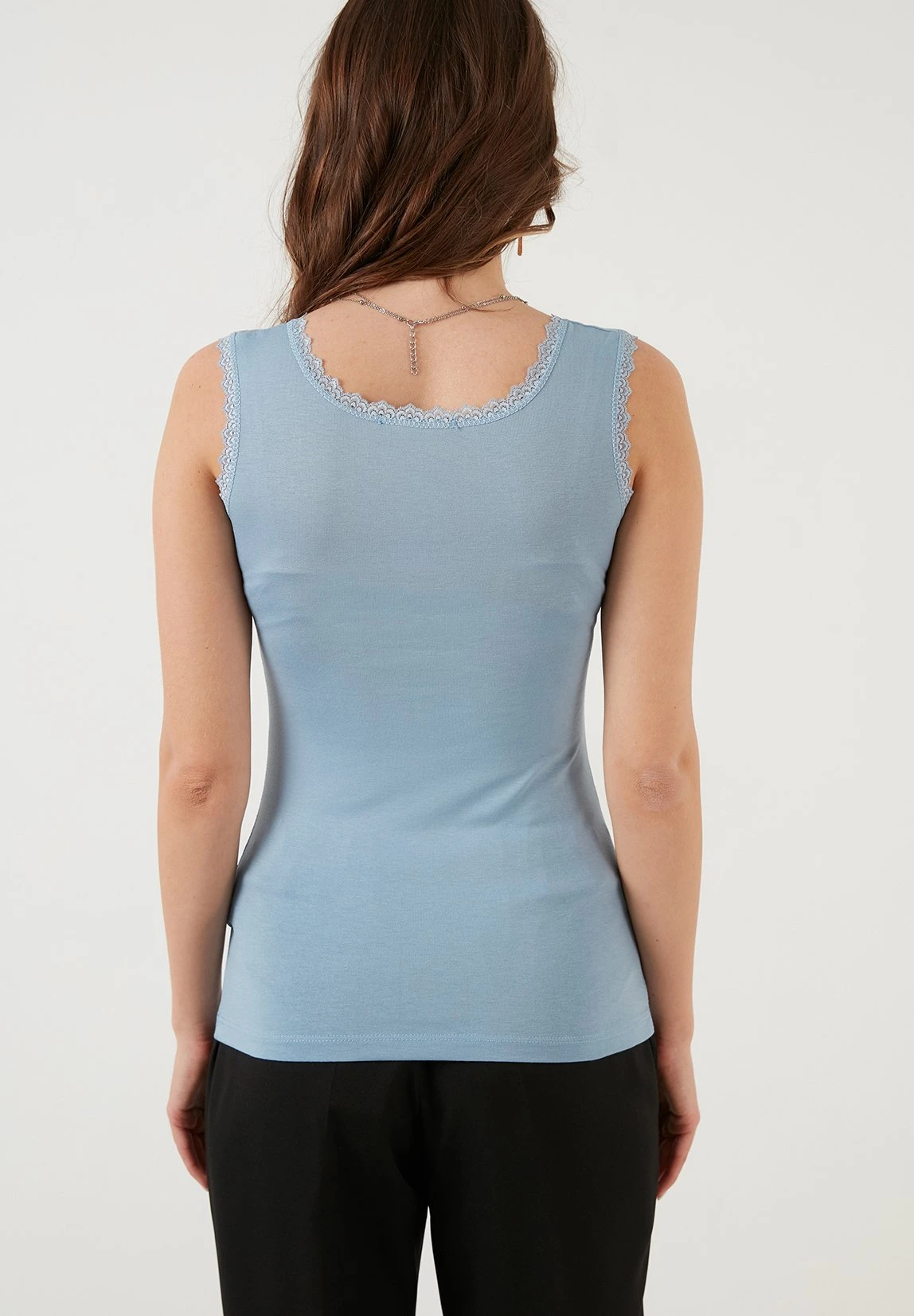 LELA Slim Fit - Top - Baby Blue - Imagen 3