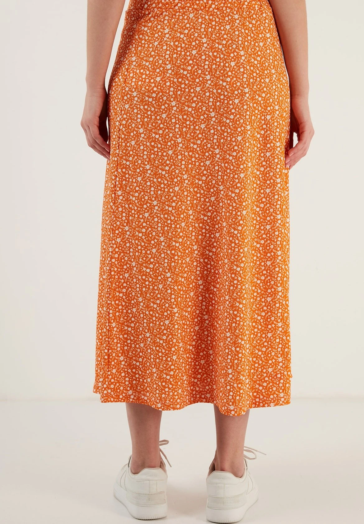 LELA Falda Acampanada - Orange - Imagen 2