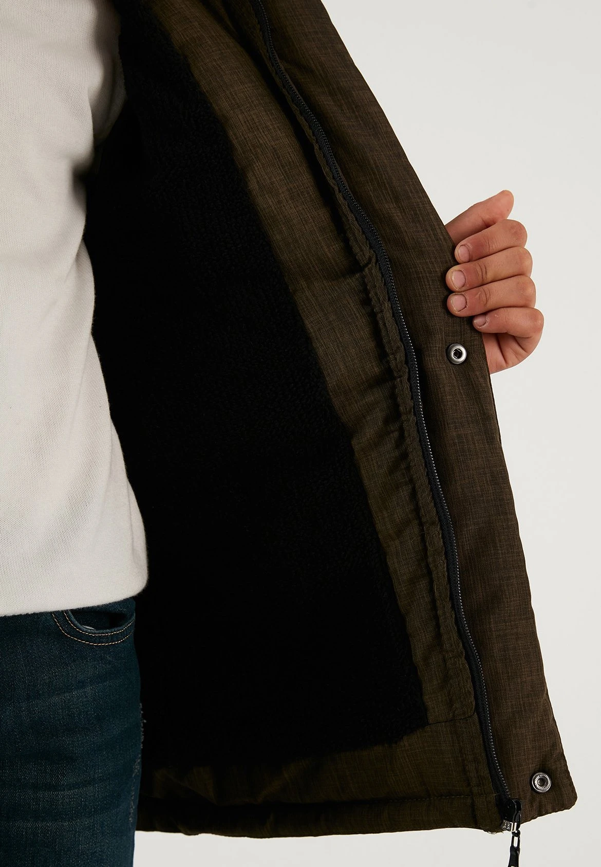 LELA Regular- Abrigo De Invierno - Khaki - Imagen 7