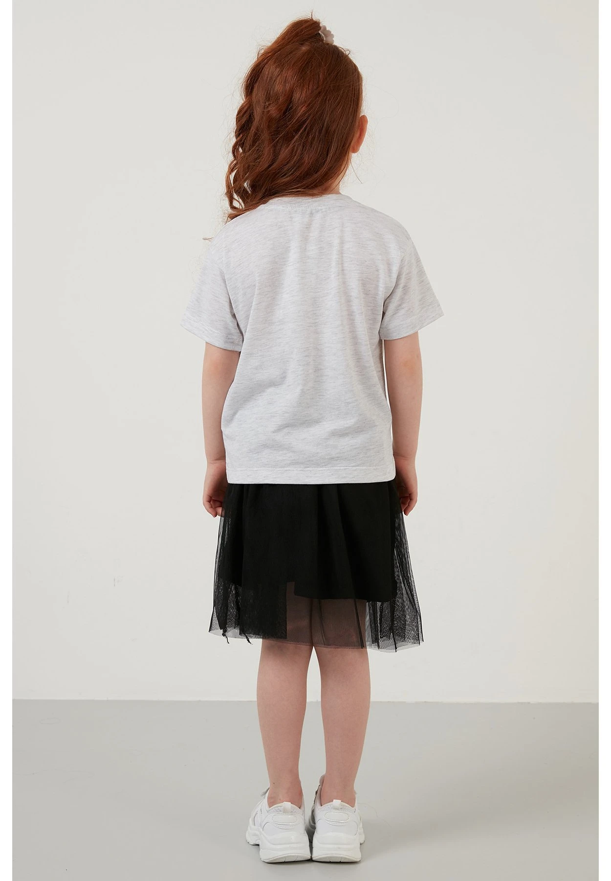 LELA Regular Fit - Falda Acampanada - Grey Melange - Imagen 2