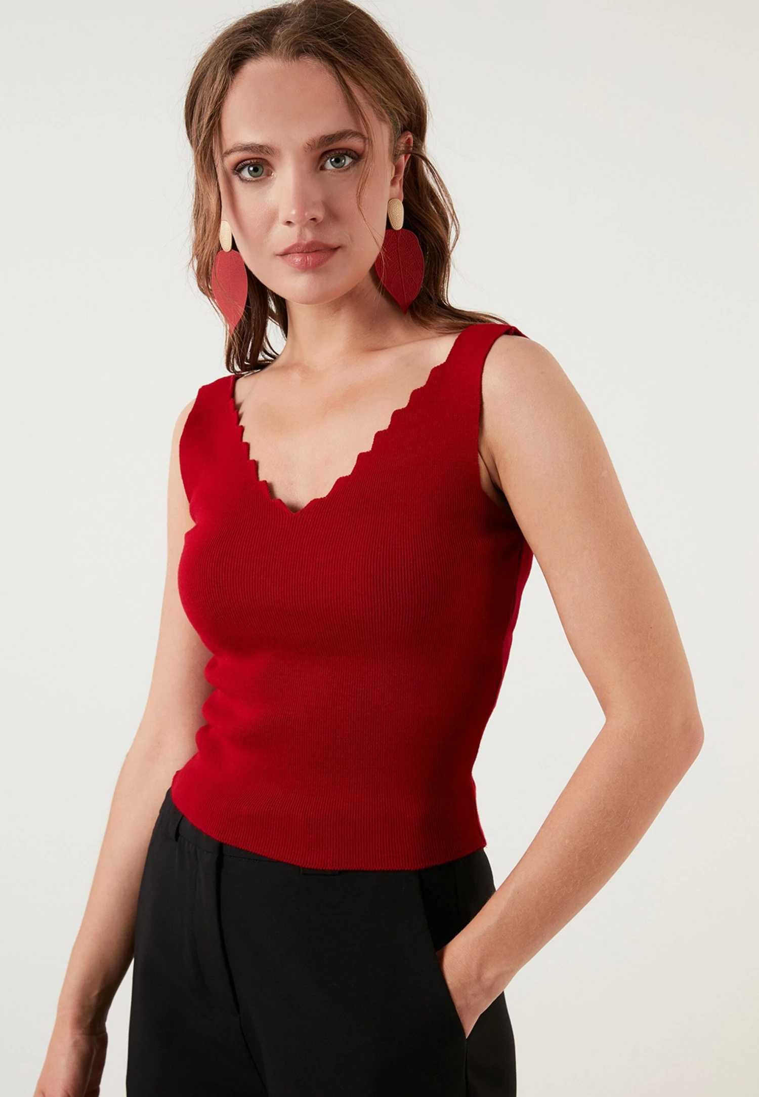 LELA Regular Fit - Top - Red - Imagen 5