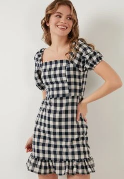 LELA Slim Fit - Vestido Informal - Navy Blue