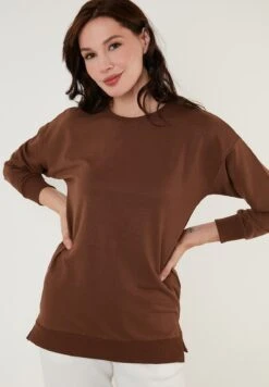 LELA Regular Fit - Sudadera - Brown