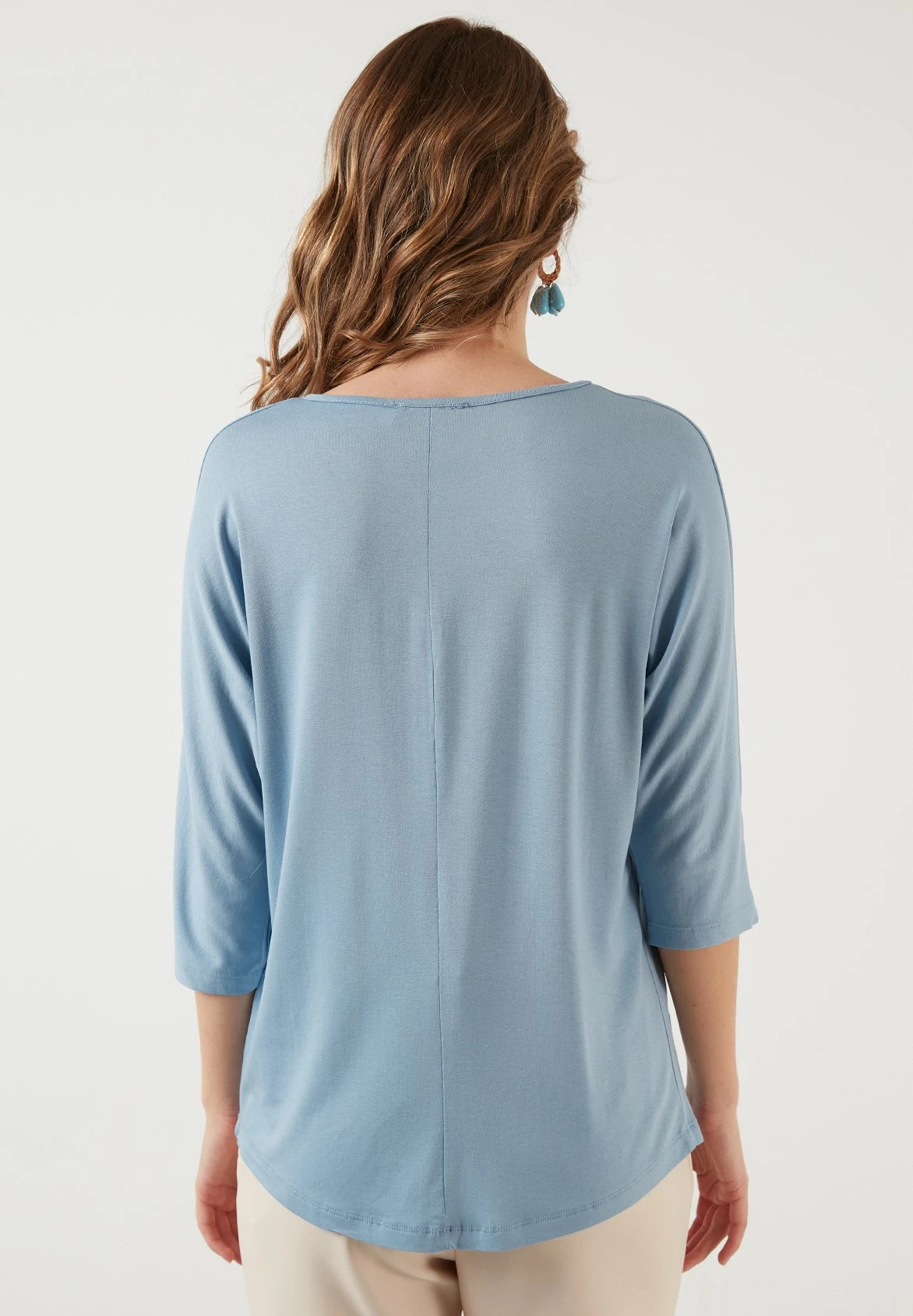 LELA Crew Neck- Camiseta De Manga Larga - Baby Blue - Imagen 2