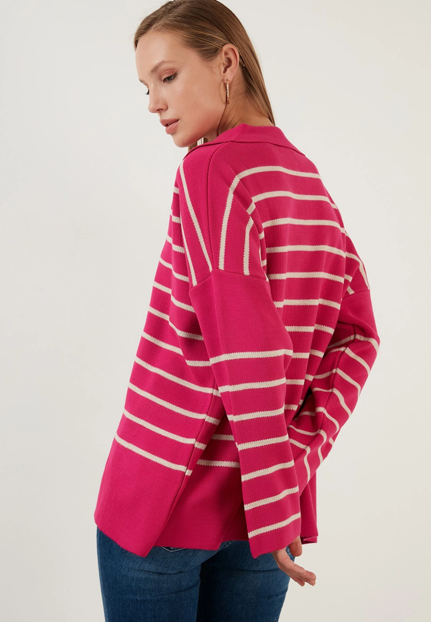 LELA Jersey De Punto - Fuchsia Beige - Imagen 3