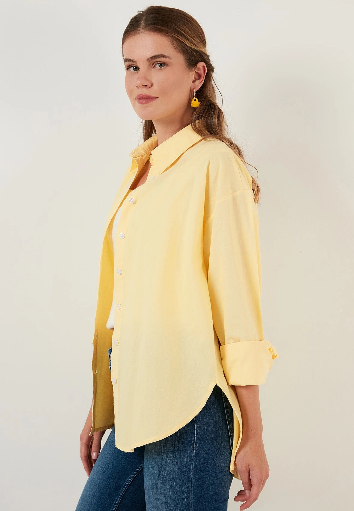 LELA Loose Fit - Camisa - Yellow - Imagen 7