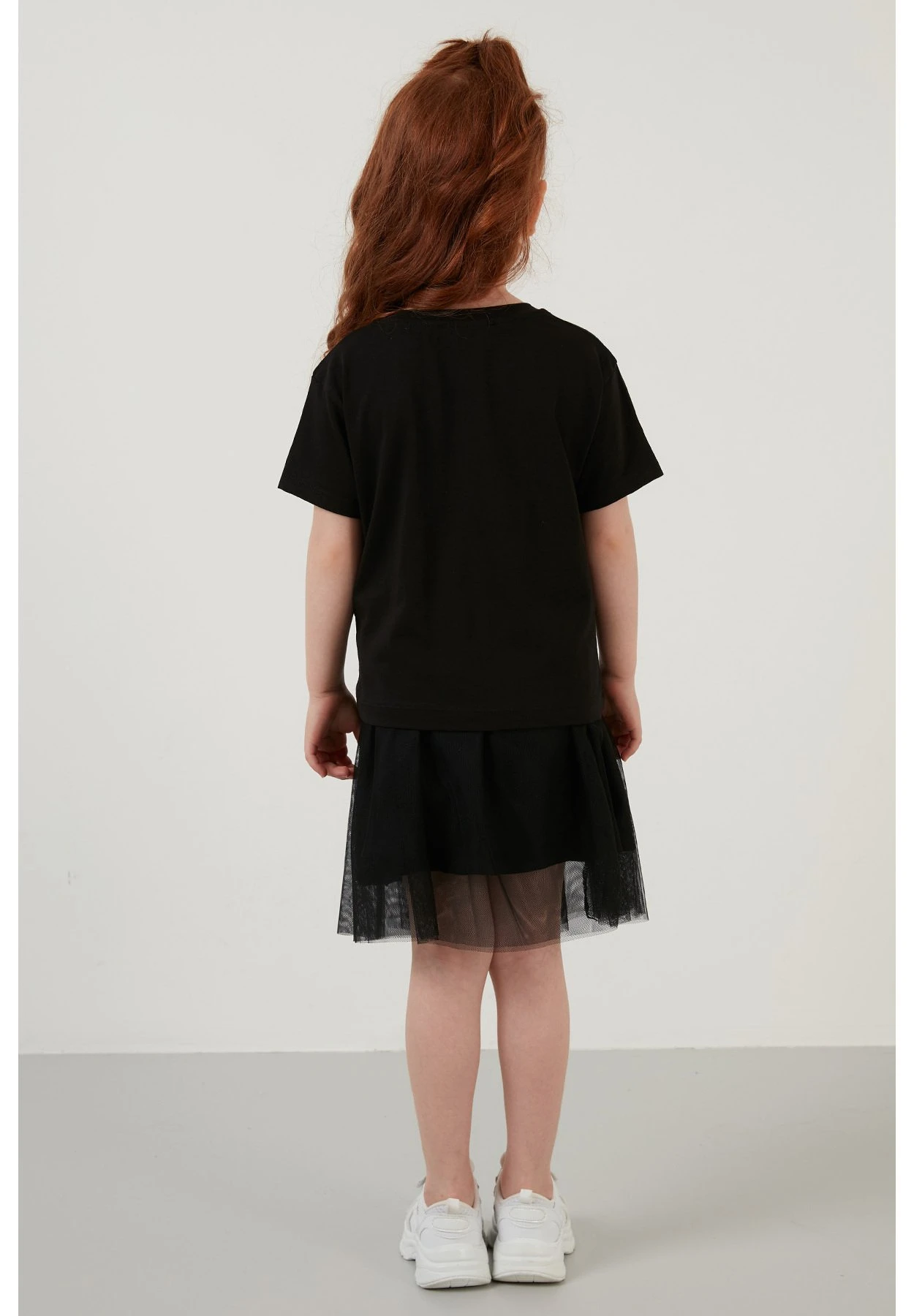 LELA Regular Fit - Falda Acampanada - Black - Imagen 2