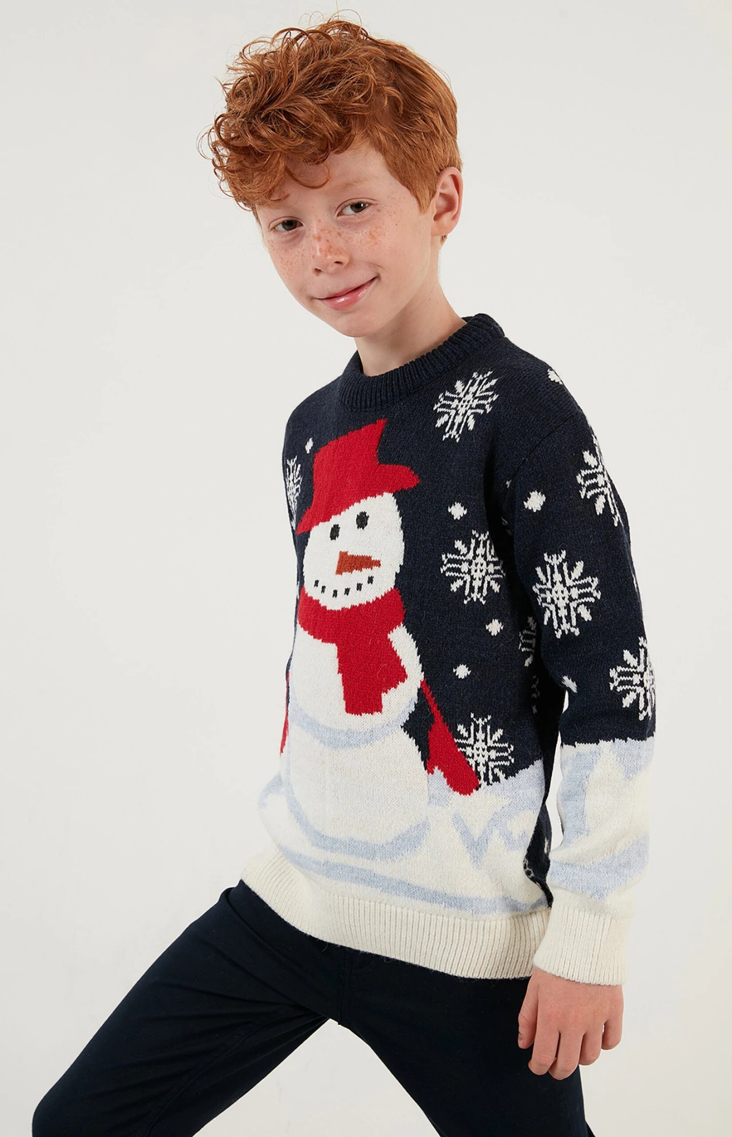 LELA Regular Fit - Jersey De Punto - Dark Blue - Imagen 3