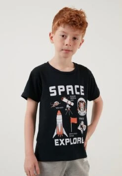 LELA Regular Fit - Camiseta Estampada - Dark Blue