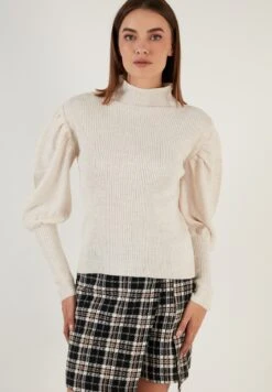 LELA Regular Fit - Jersey De Punto - Ecru