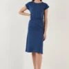 LELA Short Sleeve Midi - Vestido Informal - Indigo