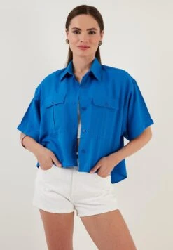 LELA Loose Fit - Camisa - Royal Blue