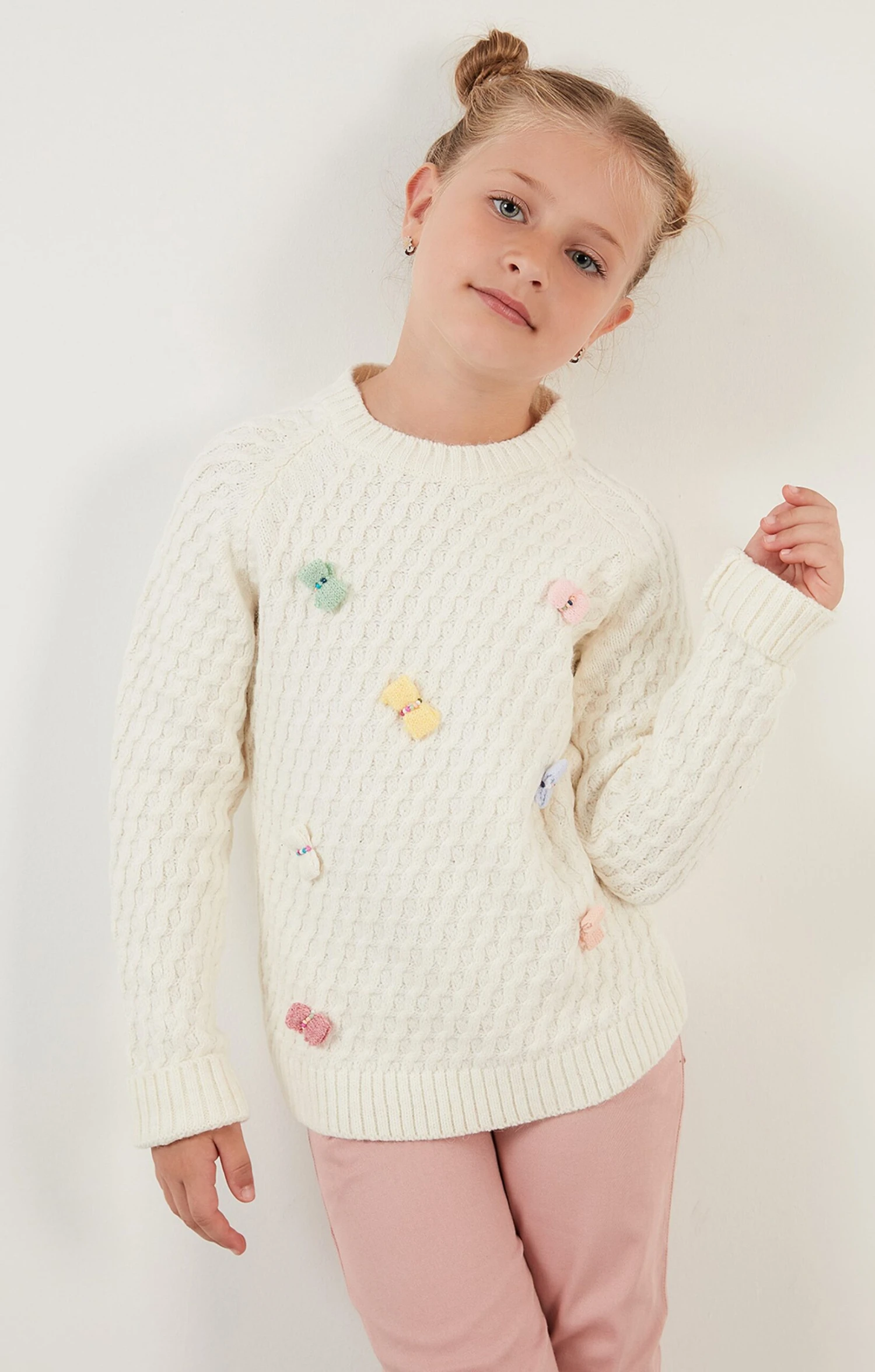 LELA Regular Fit - Jersey De Punto - Ecru - Imagen 2