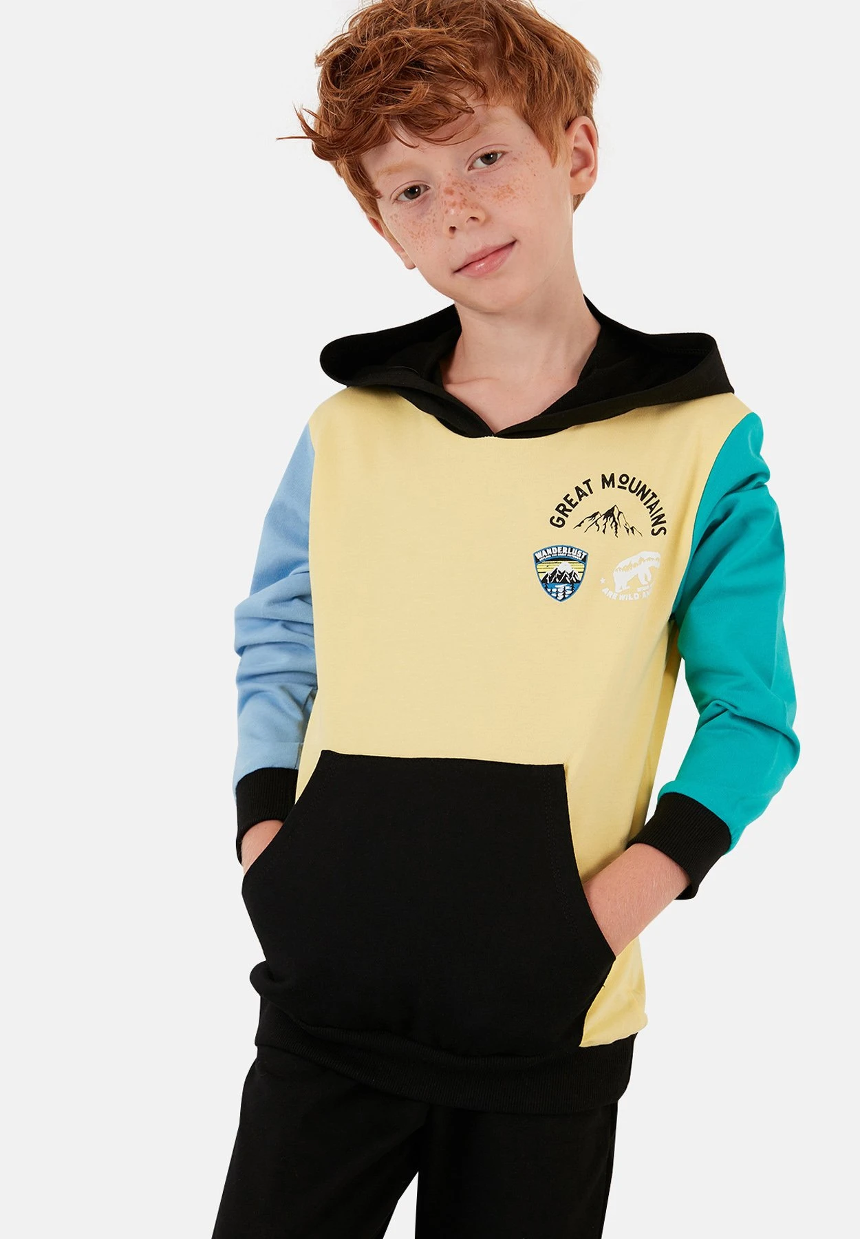 LELA Set Regular Fit - Jersey Con Capucha - Yellow - Imagen 4