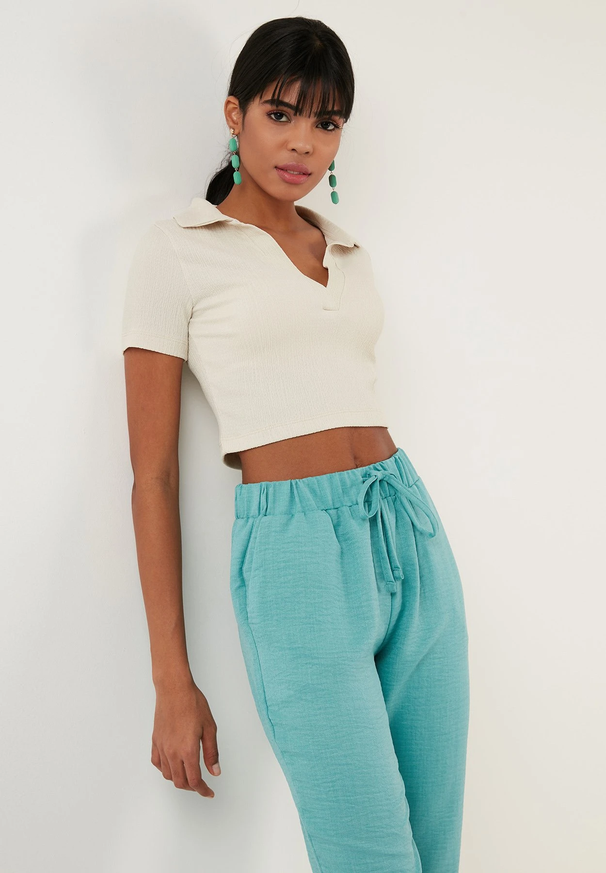 LELA Slim Fit - Blusa - Stone - Imagen 5