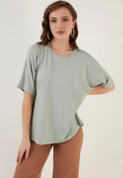 LELA Loose Fit - Blusa - Almond Green