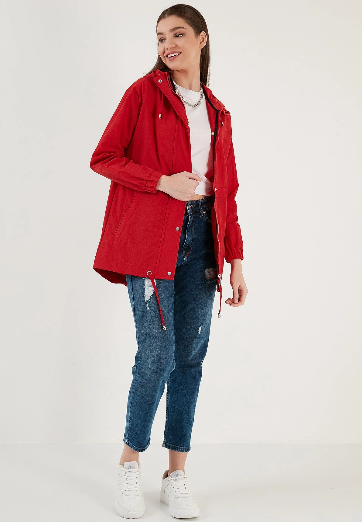 LELA Regular Fit - Parka - Red - Imagen 2
