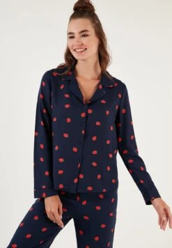 LELA Regular Fit - Pijama - Dark Blue