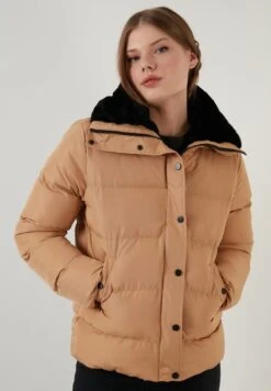LELA High Collar Inflatable - Chaqueta De Invierno - Camel