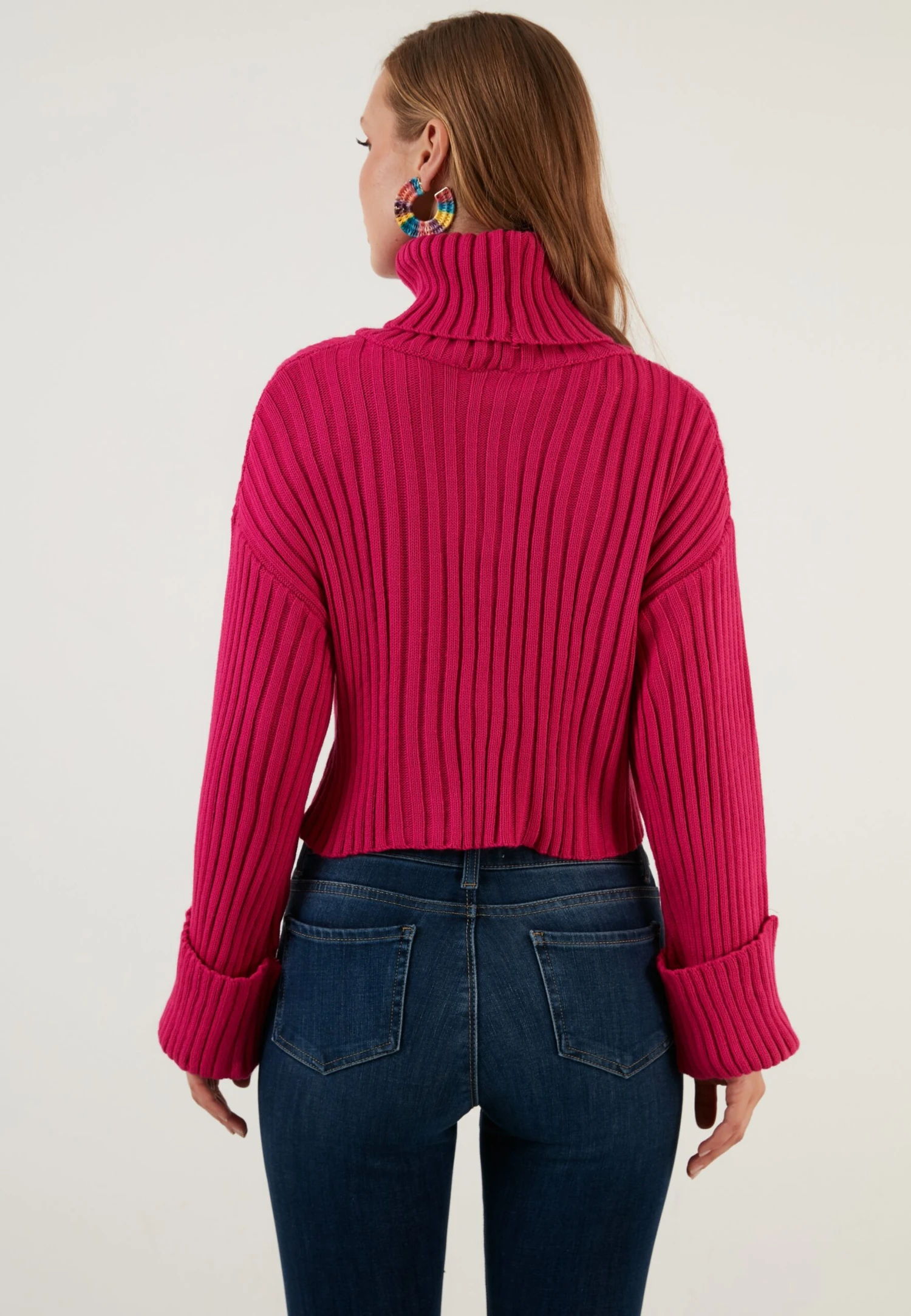 LELA Loose Fit - Jersey De Punto - Fuchsia - Imagen 5