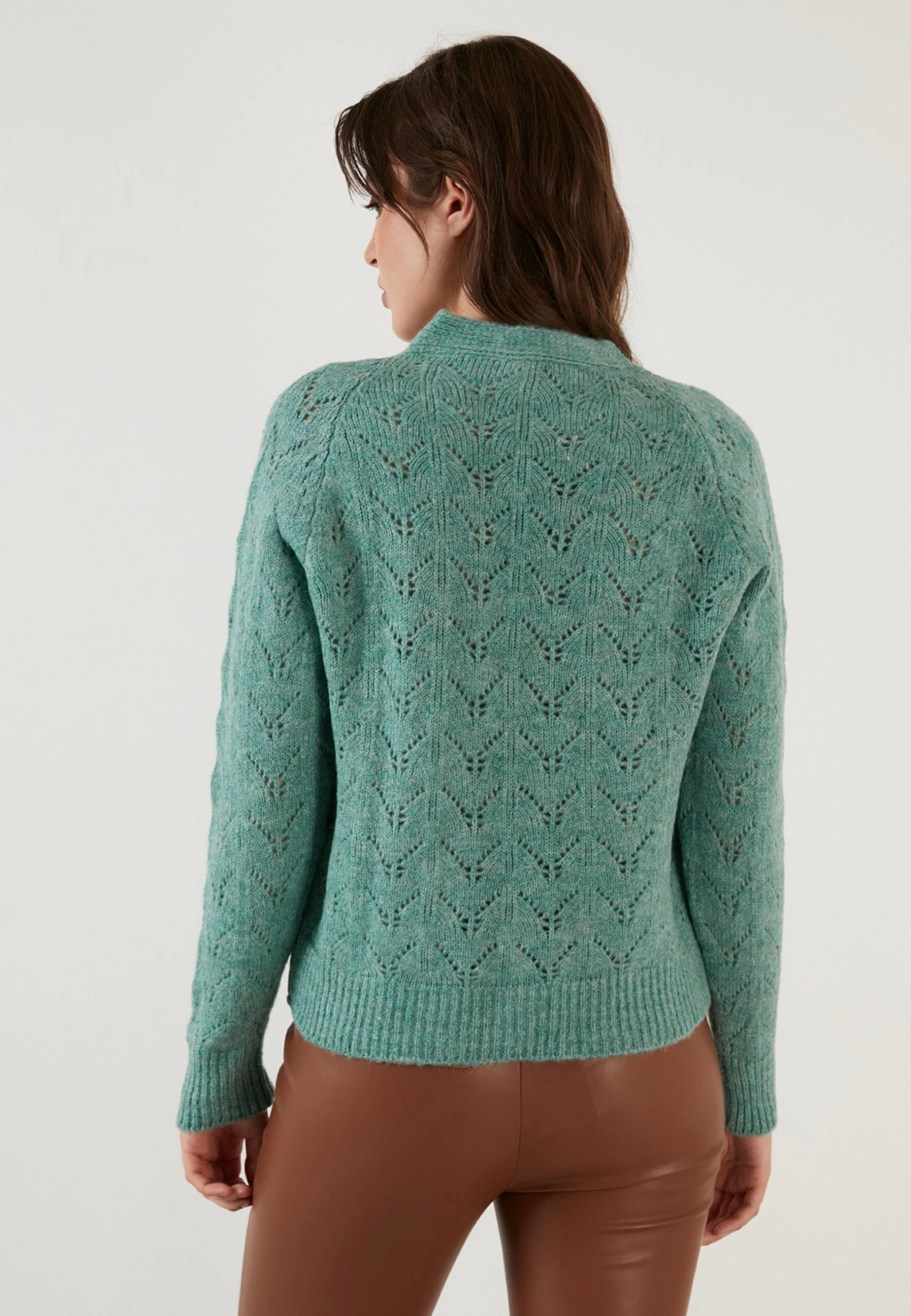 LELA Regular Fit - Chaqueta De Punto - Mint - Imagen 3