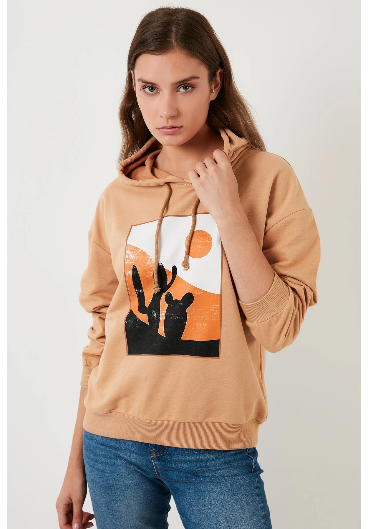 LELA Jersey Con Capucha - Camel