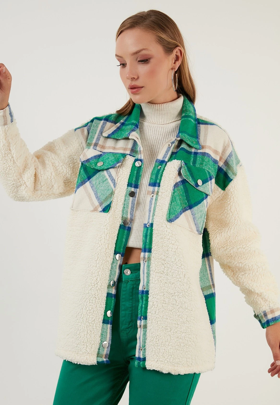 LELA Abrigo Corto - Green - Imagen 5