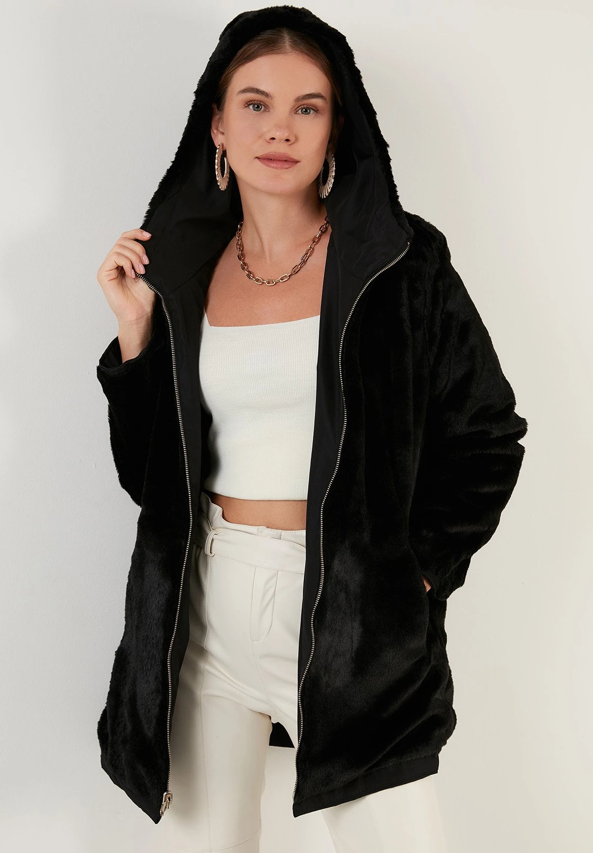 LELA Regular Fit Reversible - Abrigo De Invierno - Black - Imagen 4