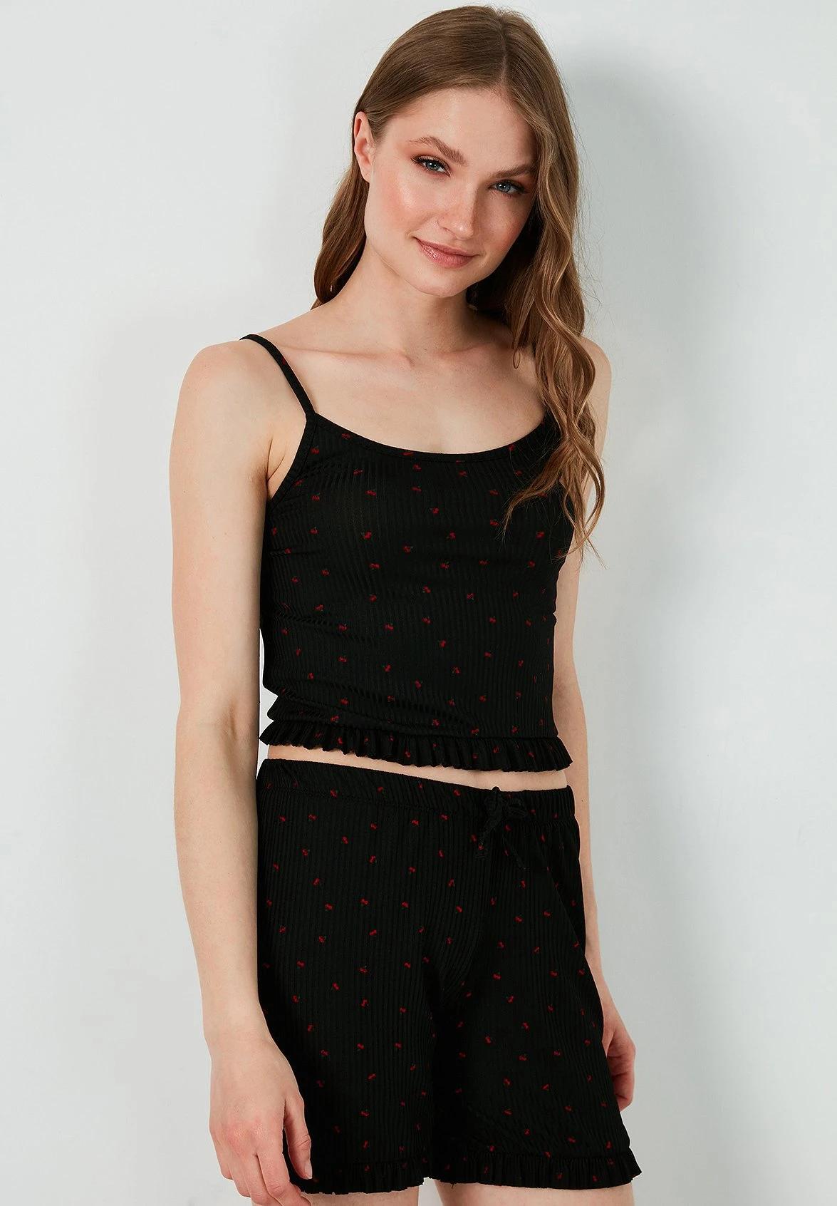 LELA Pijama - Black-Red - Imagen 3