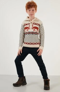 LELA Regular Fit - Jersey Con Capucha - Beige