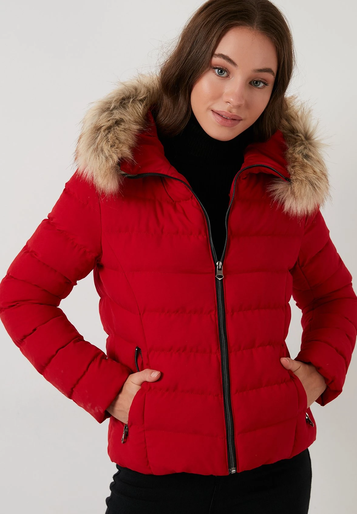 LELA Inflatable- Chaqueta De Invierno - Red